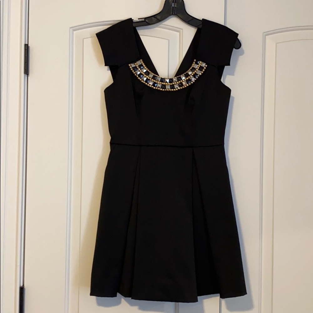 Black mini dress